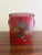 Pair of Antique French Neoclassical Red & Gold Tole Cachepot With Lion Heads For Sale - Image 4 of 10