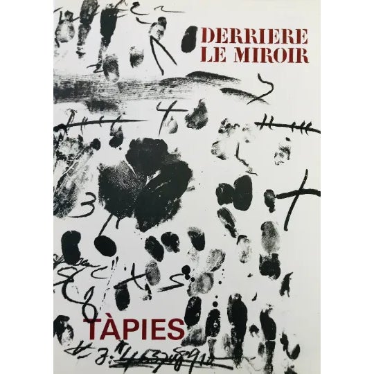 Contemporary 1968 Tapies Original Lithograph DM01175f Derriere Le Miroir For Sale - Image 3 of 3