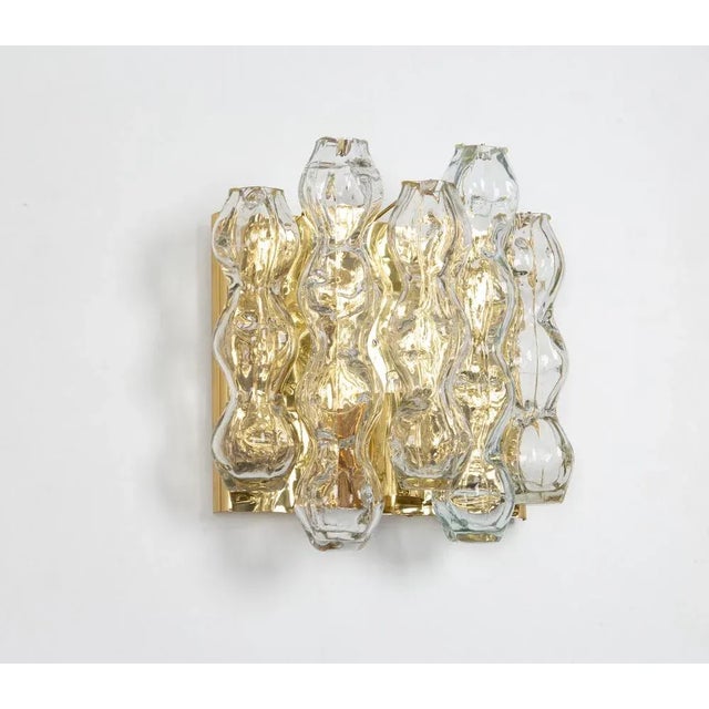 Large Murano Glass Wall Sconces attributed to Doria, Germany, 1960s, Set of 2 For Sale - Image 3 of 9