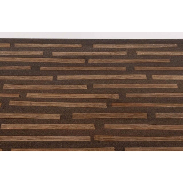 Set of Three Contemporary Mahogany Inlay Nesting Tables For Sale - Image 11 of 11