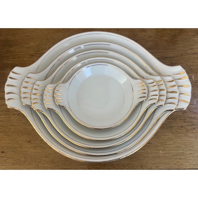 Mid 20th Century French Nesting Bowl by Louis Louriou-Set of 5 For Sale - Image 5 of 9
