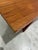 Large Mid Century Modern Danish Teak Bench With Pull Out Tray For Sale - Image 9 of 12