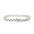 7.94ctw Blue Zircon & Diamond Tennis Bracelet, 18k White Gold, Length 7.25 In. For Sale - Image 4 of 6