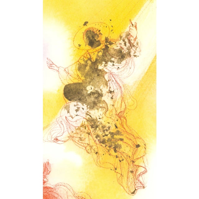 Color lithograph "Sanctus Raphael et Tobias" (Saint Raphael and Tobias) from Salvador Dalí's monumental five-volume...