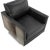 2020s Black Leather & Hide Accent Chair For Sale - Image 5 of 7