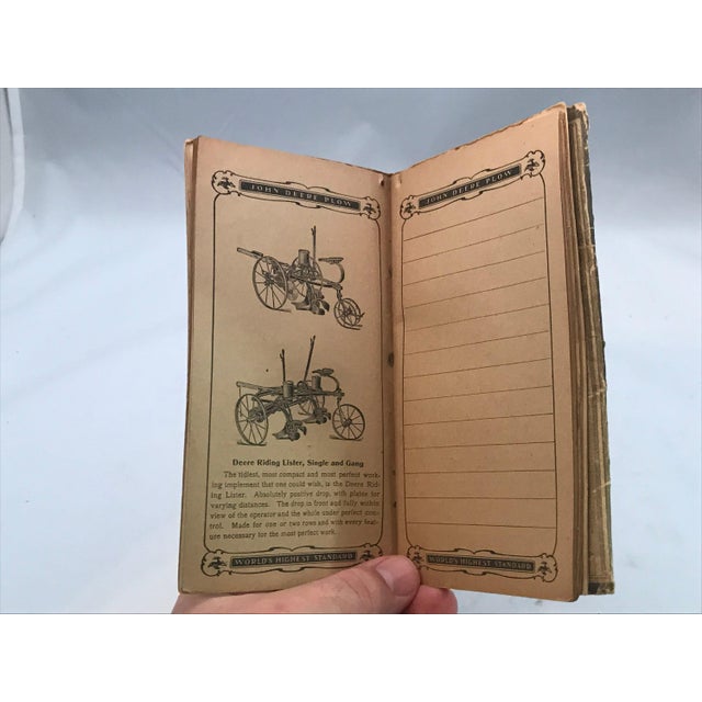 Early 20th Century 1903 John Deere Farmers Pocket Companion: Antique Advertising Ledger For Sale - Image 5 of 10