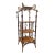 1880s Victorian Wicker Bamboo Heywood Brothers Co. ( Heywood Wakefield) Etagere Nick Nack Table For Sale