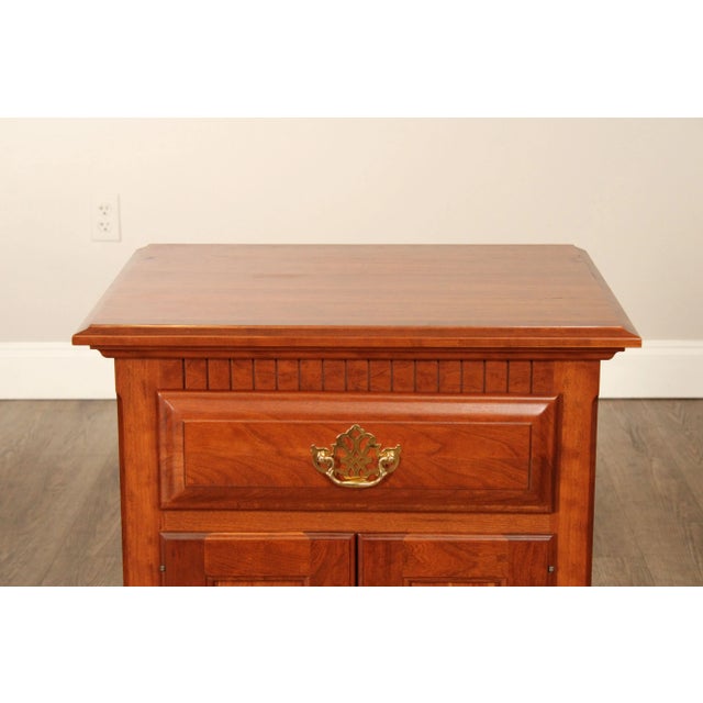 Millcraft 'Victoria's Tradition' Solid Cherry Cabinet Nightstand For Sale - Image 9 of 12