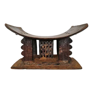 Antique Carved Asante Chief Stool