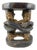 Early 20th Century Bamileke Eight Faces Wooden Stool Cameroon For Sale