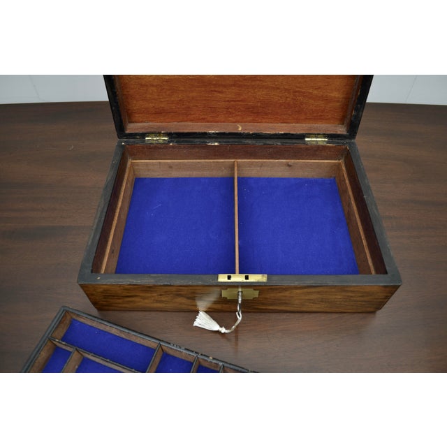 Decorative 19th Century Walnut Table Box For Sale - Image 4 of 5