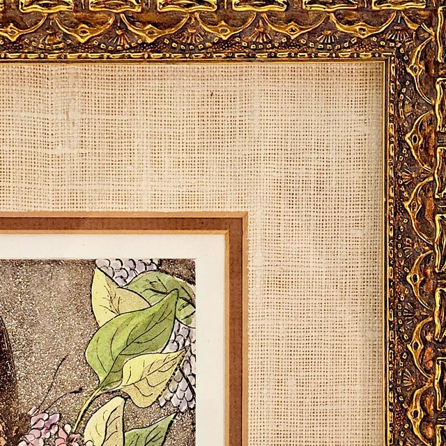 Pink Fred Edwards “Butterfly Bush” Hand-Colored Etching and Aquatint, 13/25 For Sale - Image 8 of 14