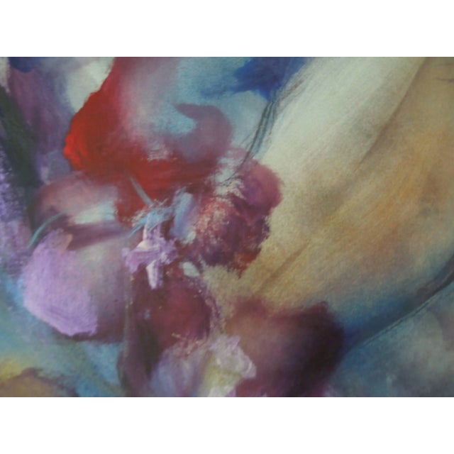 1970s Important Hyacinth Kuller Baron Female Portrait Original Oil on Canvas Painting For Sale - Image 5 of 8