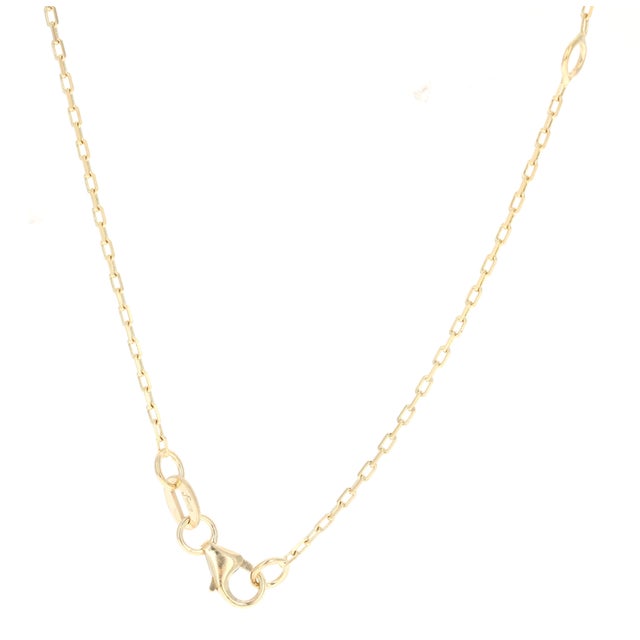 2020s 1.29 Carat Rainbow Sapphire Yellow Gold Bar Chain Necklace For Sale - Image 5 of 7