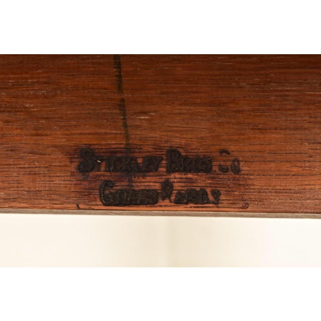 Stickley Brothers Antique Mission Oak and Cane Arts & Crafts Side Chairs or Dining Chairs, Pair For Sale - Image 13 of 14