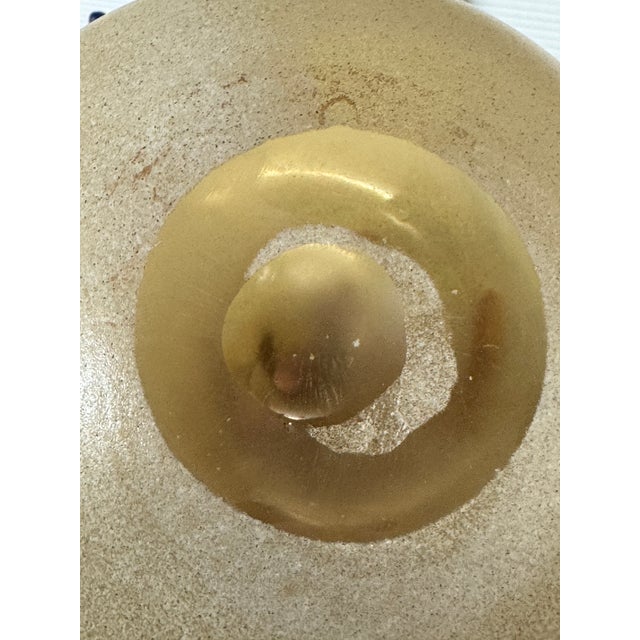 Amber Mottled Scavo-Style Art Glass For Sale - Image 12 of 12
