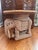 Vintage 1970’s Natural Wicker Elephant Tractable With Attached Glass Top Tray, Made in Hong Kong For Sale - Image 6 of 11