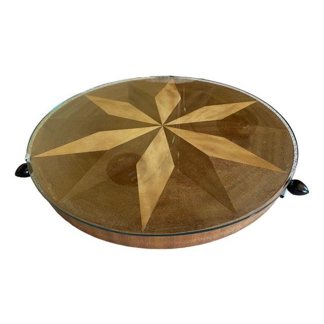 Vintage Marquetry Turntable For Sale