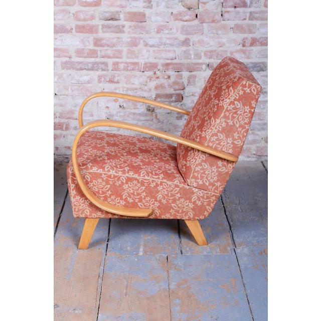 Set of Vintage Art Deco Armchairs by J. Halabala for Up Závody, Czech, 1930s , Set of 2 For Sale - Image 6 of 15