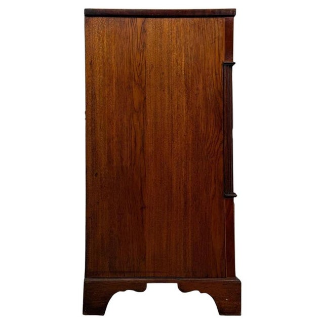 Wood 18th Century English Georgian Inlaid and Crossbanded Oak Chest of Drawers For Sale - Image 7 of 12