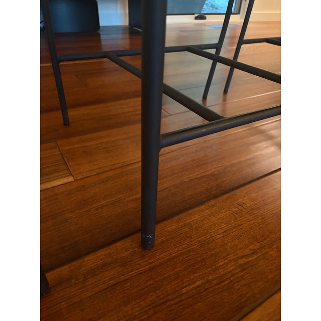Dakota Jackson "Vik-Ter" Black Leather Counter Stools Set of 3 For Sale - Image 6 of 9
