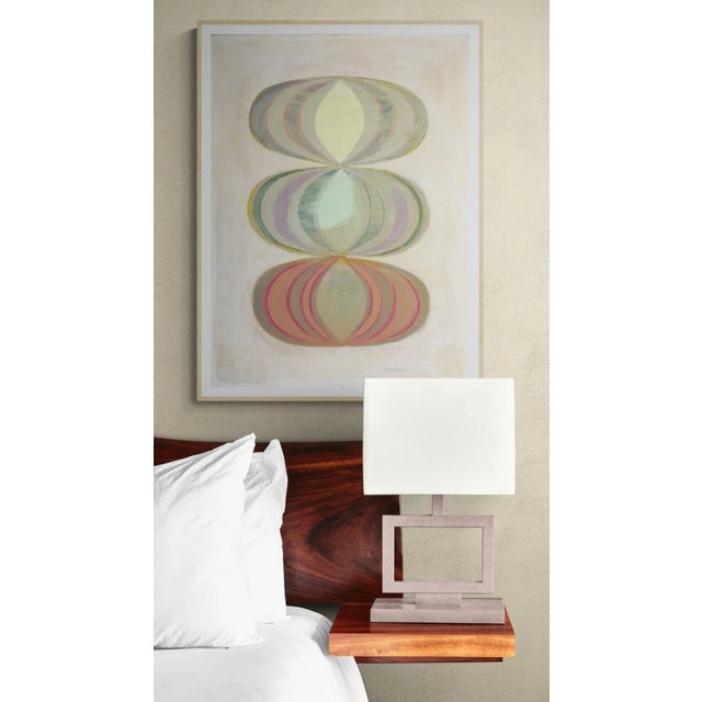 Mid-Century Modern Abstract With Multicolor Modern Shapes For Sale - Image 3 of 3