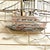 Mid 20th Century Mid 20th Century C. Jere-Style Nautical Metal Wall Sculpture With Bridge and Sailboats For Sale - Image 5 of 8
