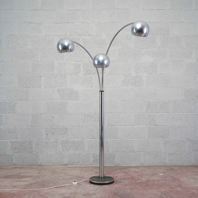 Three-Light Floor Lamp attributed to Goffredo Reggiani, 1970s For Sale - Image 17 of 18
