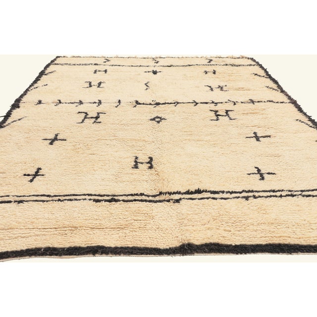 Contemporary Vintage Azilal Moroccan Rug, 06'03 X 08'07 For Sale - Image 3 of 10
