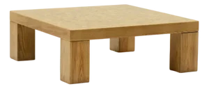 Square Oak Mosaic Coffee Table by Rolf Middelboe & Gorm Lindum for Tranekaer, Denmark, 1970s