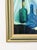 Vintage Original Oil Painting Still Life Bottles Jugs, Framed Art, Canvas, Blue For Sale - Image 10 of 11