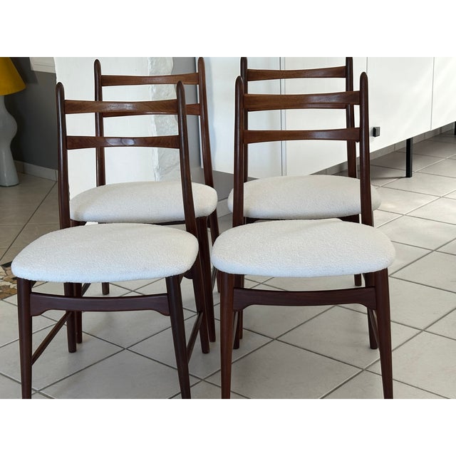 Tan Teak Chairs by Wilkhan de Georg Leowald, Germany, 1960, Set of 4 For Sale - Image 8 of 18
