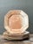 This exceptional set of six vintage dinner plates is a masterclass in geometric design and organic texture. Hand-crafted...