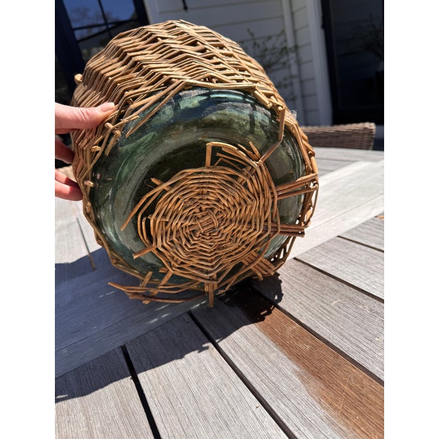 Mid 20th Century French Wicker Demijohn For Sale - Image 4 of 10