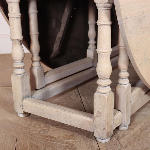 English Bleached Dining Table, 1890s For Sale - Image 3 of 11