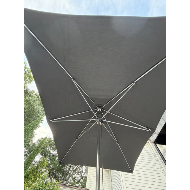 Restoration Hardware Tuuci Ocean Master 6' X 9' Rectangular Market Umbrella With Wheeled Base - Restoration Hardware For Sale - Image 4 of 16