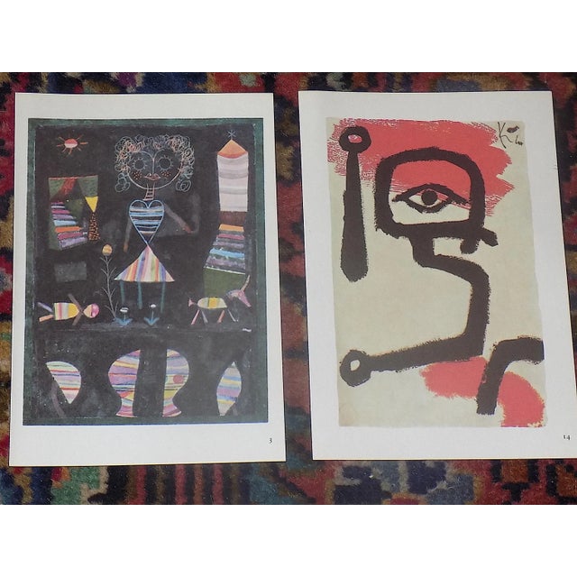 Paul Klee Vintage Mid 20th Century Diminutive Modernist Abstract Paul Klee Masks & Figures Lithographs - Set of 15 For Sale - Image 4 of 12