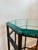 Patinated Brass and Beveled Glass Octagonal Side Table Campaign Style For Sale - Image 10 of 12