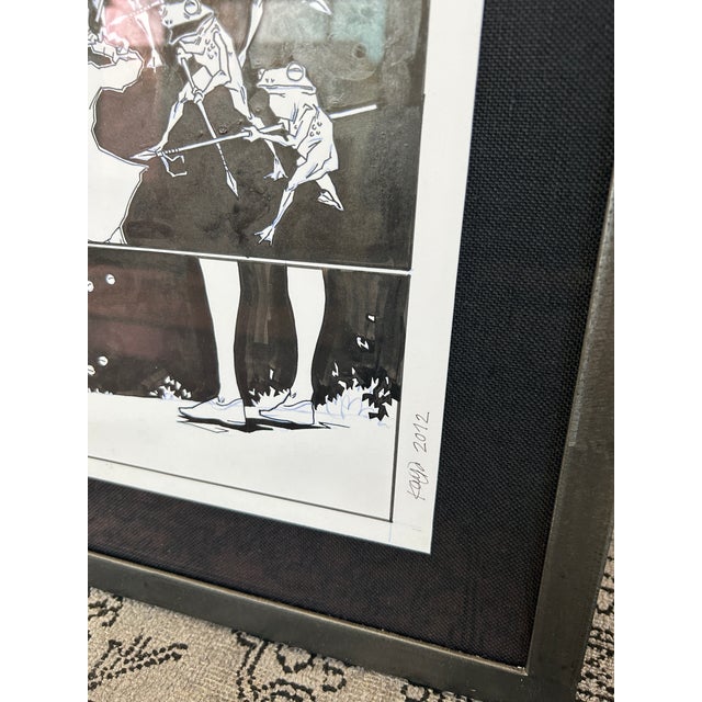 Run Freak Run Original Ink Comic Frames For Sale - Image 4 of 6