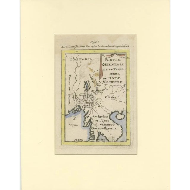 Antique Map of Northern India and the Bengal Gulf by Mallet, 1686 For Sale