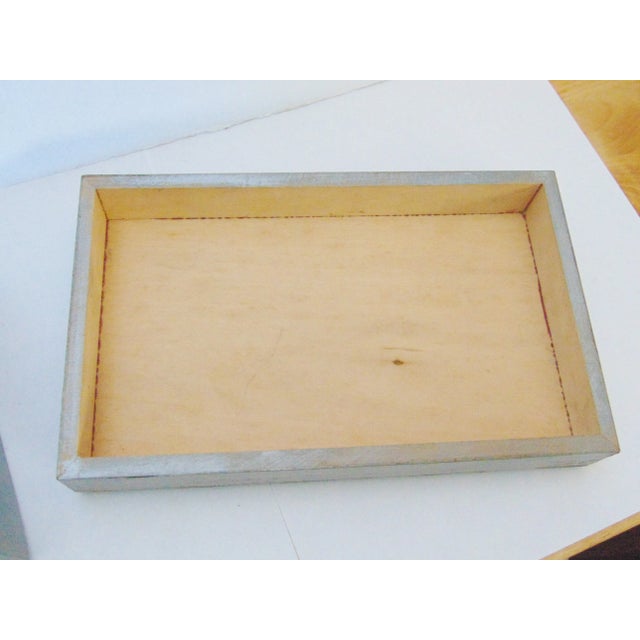 Mid 20th Century French Style Scenic Silver Gilt Dresser Box For Sale - Image 5 of 6