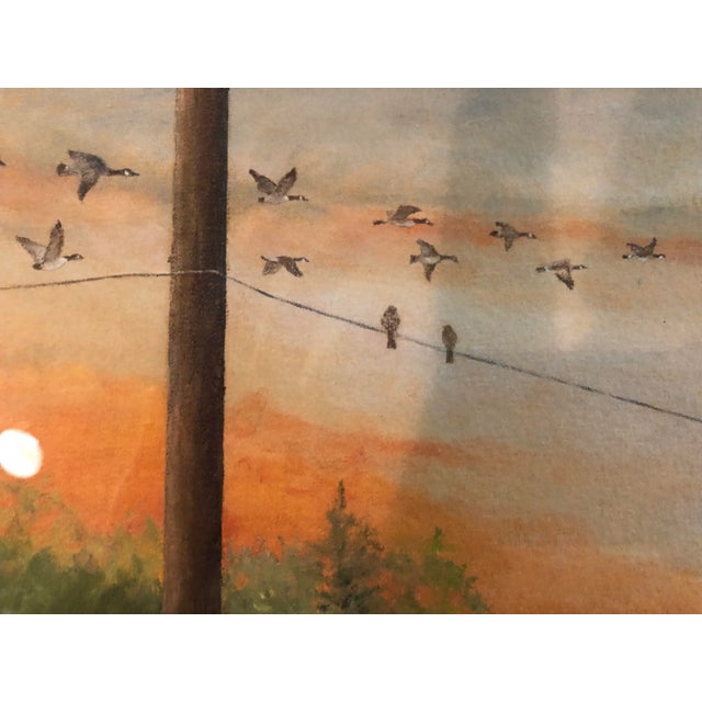 1970s Colorful Print of a Steam Locomotive in the Station For Sale - Image 5 of 10