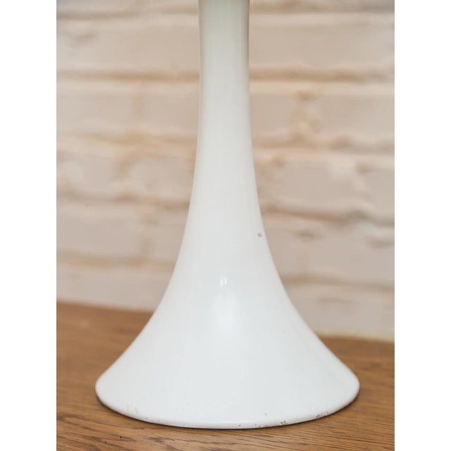 Black Vintage Tulip Base Lamp Black Shade For Sale - Image 8 of 8