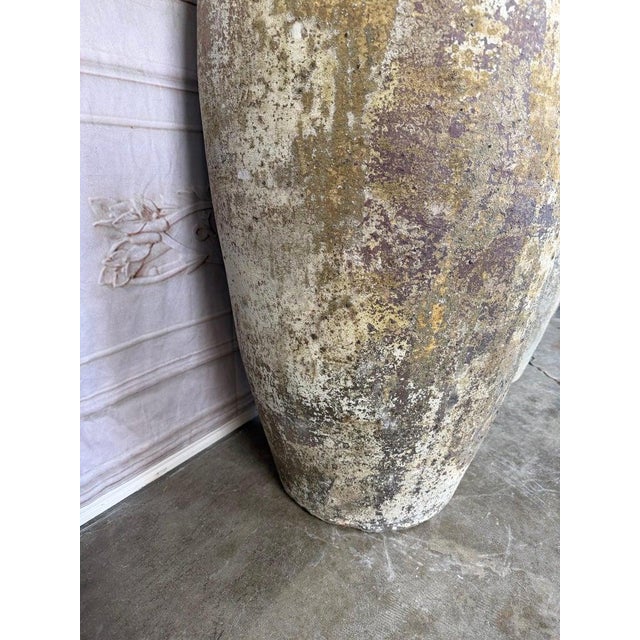 Ceramic Pair of Monumental Terracotta Olive Jars With Weathered Patina For Sale - Image 7 of 17