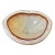 Vintage Murano Art Glass Bowl, Gold Flake White Cased Italian Centerpiece For Sale