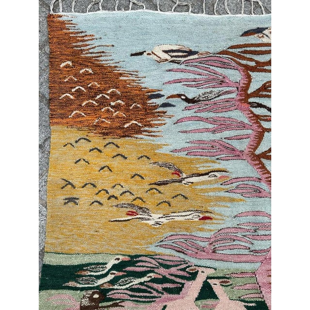 Textile Vintage Egyptian Tapestry, 1950s For Sale - Image 7 of 18