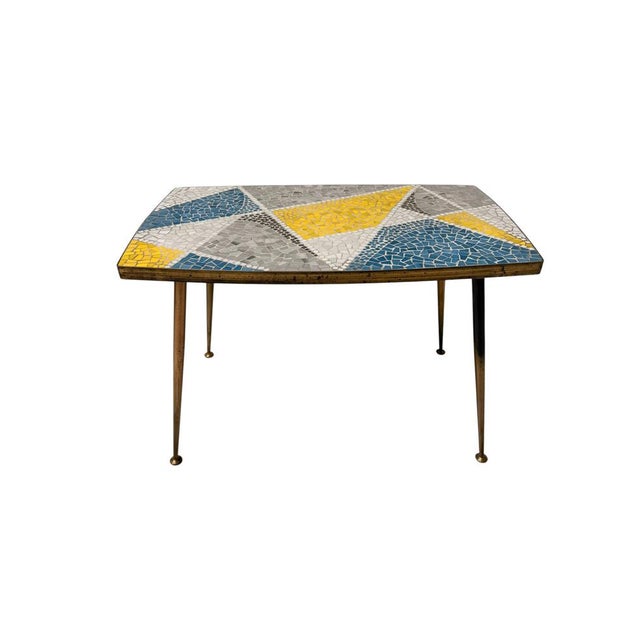 Mid-Century Modern Coffee Table with Mosaic Top from Berthold Muller, 1950s For Sale - Image 10 of 10