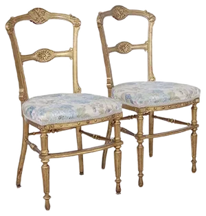 Set of Gilt Chairs, 1800s