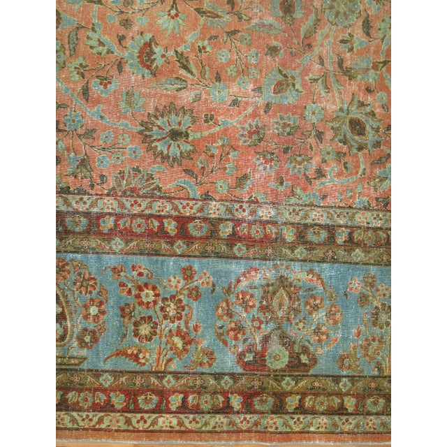 Antique Persian Kashan Carpet For Sale - Image 18 of 18