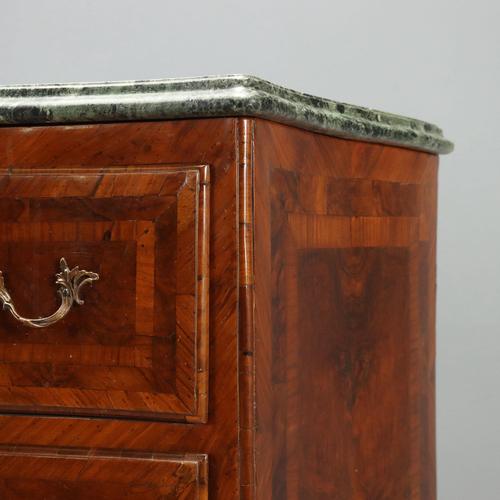Baroque Chest of Drawers in Walnut and Walnut Root For Sale - Image 6 of 11